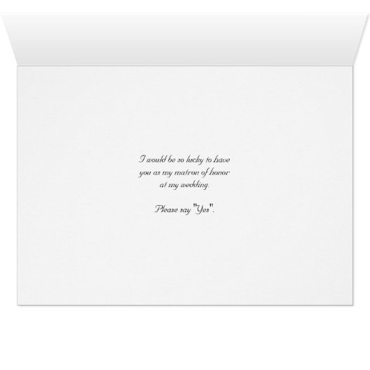 St. Patrick's Day Wedding, Matron of Honor Invite (Binenzijde Horizontaal (Onderkant))