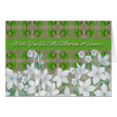 St. Patrick's Day Wedding, Matron of Honor Invite (Voorkant Horizontaal)