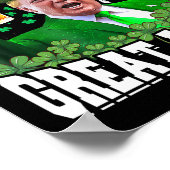 St Patrick's Day weer geweldig grappig Trump Poster (Hoek)