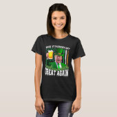 St Patrick's Day weer geweldig grappig Trump T-shirt (Voorkant volledig)