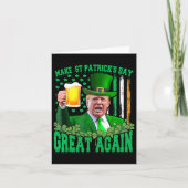 St Patrick's Day weer geweldig grappige Trump 3  Kaart (Voorkant)