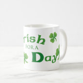 St. Patrick's Day Weimaraner Koffiemok (Voorkant rechts)