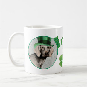 St. Patrick's Day Weimaraner Koffiemok