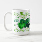 St. Patrick's Day Wensen Keramische Mok (Links)