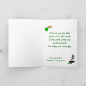 St Patrick's Day wensen worden 'geurd' op uw manie Kaart (Binnen)