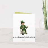 St Patrick's Day Wenskaart Kaart (Achterkant)