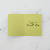 St Patrick's Day Wenskaart Kaart (Binnen)