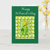 St Patricks Day wenskaart Kaart (Gele Bloem)