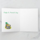 St. Patrick's Day Wenskaart Kaart (Binnen)