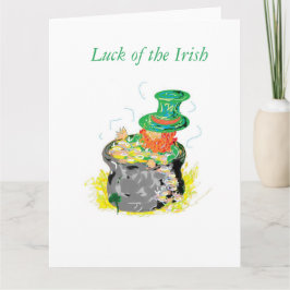 St. Patrick's Day Wenskaart Kaart