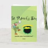 St. Patrick's Day wenskaart Kaart (Achterkant)