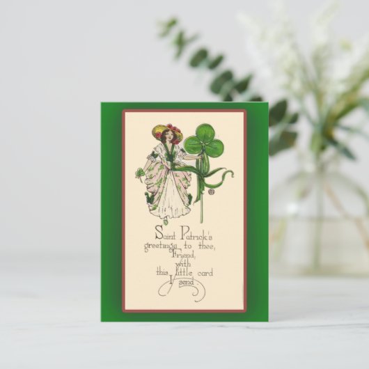 St. Patrick's Day Wenskaarten Briefkaart (Staand voorkant)