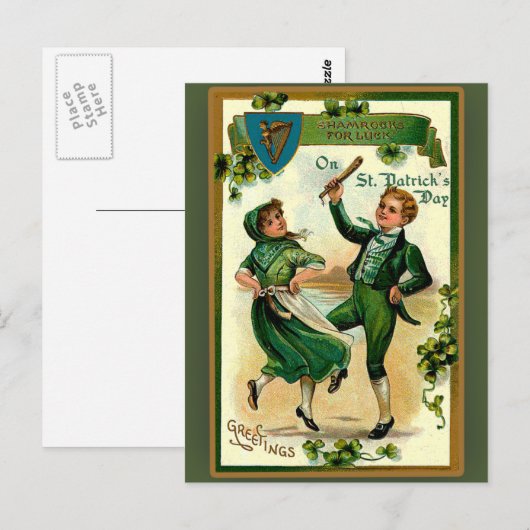 St. Patrick's Day Wenskaarten Briefkaart (Voorkant / Achterkant)