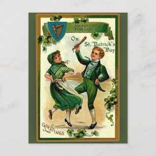 St. Patrick's Day Wenskaarten Briefkaart