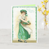 St. Patrick's Day Wenskaarten Kaart (Gele Bloem)