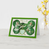 St. Patrick's Day Wenskaarten Kaart (Gele Bloem)