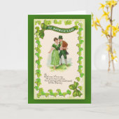 St. Patrick's Day Wenskaarten Kaart (Gele Bloem)