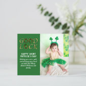 St. Patrick's Day Wenskaarten met FOTO Budget (Staand voorkant)