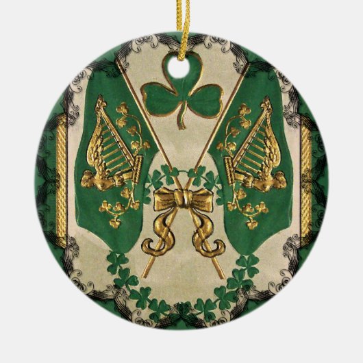 St. Patricks Day Wensornament Keramisch Ornament (Voorkant)