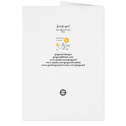 St. Patrick's Day West Highland Terrier (Achterkant)