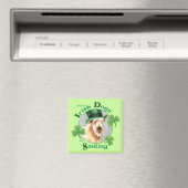 St. Patrick's Day Wheaten Terrier Magneet (Insitu (Vaatwasser))