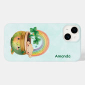 St. Patrick's Day Whimsical Rainbow & Clover Case-Mate iPhone Case (Achterkant (horizontaal))