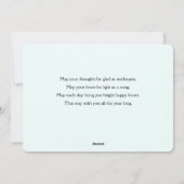 St. Patrick's Day Whimsical Rainbow & Clover Feestdagenkaart (Achterkant)