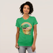 St. Patrick's Day Whimsical Rainbow & Clover T-shirt (Voorkant volledig)