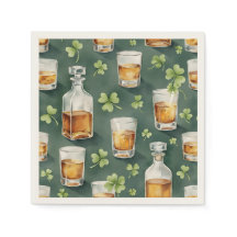 St. Patrick's Day Whisky en Shamrock Patroon