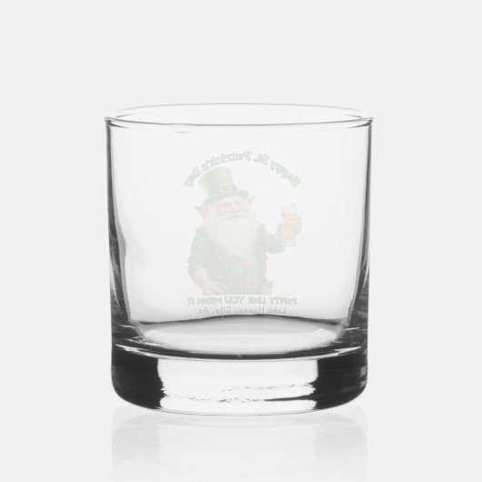 St. Patrick's Day Whisky Glas (Achterkant)
