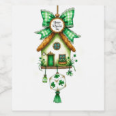 St. Patrick's Day Wijn Etiket (Enkel label)
