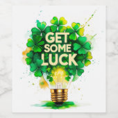 St. Patrick's Day Wijn Etiket (Enkel label)