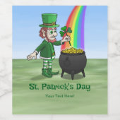 St. Patrick's Day Wijn Etiket (Enkel label)