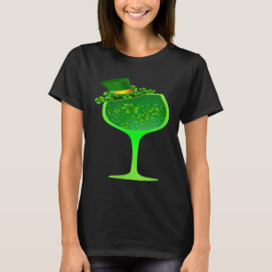 St Patricks Day wijnglas met Shamrock Pet T-shirt