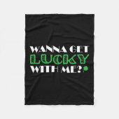 St. Patrick's Day wil geluk met mij Fleece Deken (Voorkant)