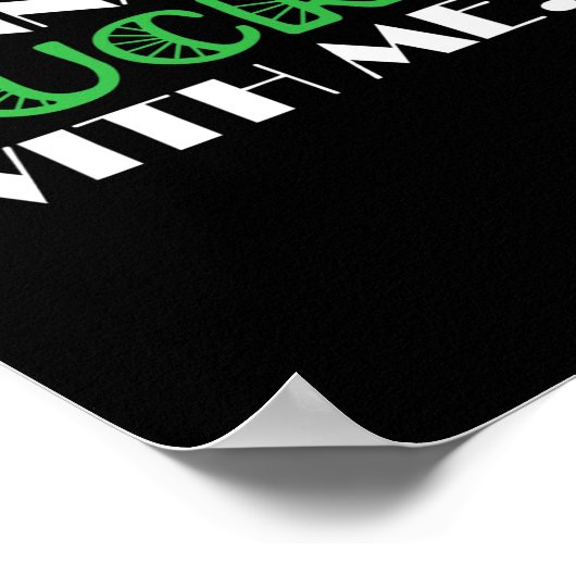 St. Patrick's Day wil geluk met mij Poster (Hoek)