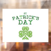 St. Patrick's Day Window Cling Raamsticker (Vel 2)