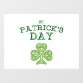 St. Patrick's Day Window Cling Raamsticker (Vel)