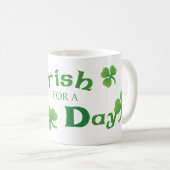 St. Patrick's Day Wire Fox Terrier Koffiemok (Voorkant rechts)