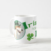 St. Patrick's Day Wire Fox Terrier Koffiemok (Voorkant links)