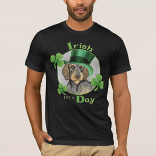 St. Patrick's Day Wirehaire Dachshund T-shirt