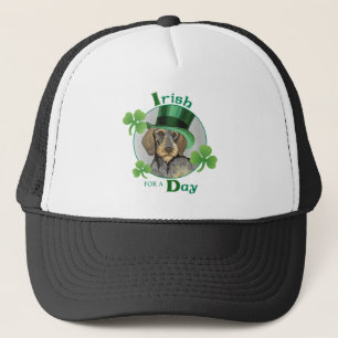 St. Patrick's Day Wirehaire Dachshund Trucker Pet
