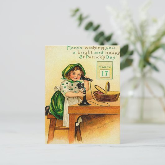  St. Patrick's Day Wishes Briefkaart (Staand voorkant)