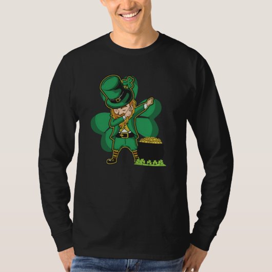 St Patrick's Day with Dabbing Leprechaun  1 T-shirt (Voorkant)