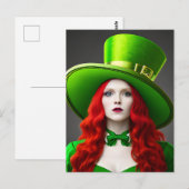 St. Patricks Day Woman Briefkaart (Voorkant / Achterkant)