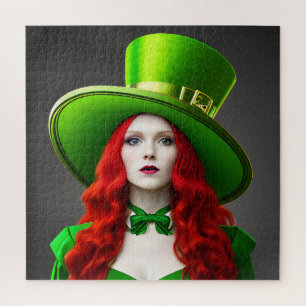 St. Patricks Day Woman Legpuzzel