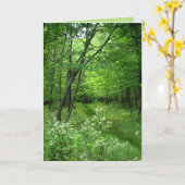 St. Patrick's Day: Woodland Path Kaart (Gele Bloem)