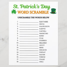 St. Patrick's Day Word Scramble spel