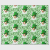 St. Patrick's Day Wrapping Paper Angel Cadeaupapier (Vlak)