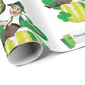 St. Patrick's Day Wrapping Paper Beer Cadeaupapier (Rol Hoek)